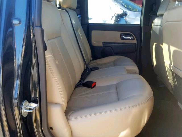 1GTCS13E498120175 - 2009 GMC CANYON BLACK photo 6