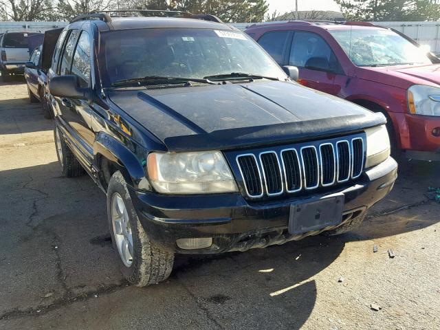 1J4GW58N01C586767 - 2001 JEEP GRAND CHER BLACK photo 1