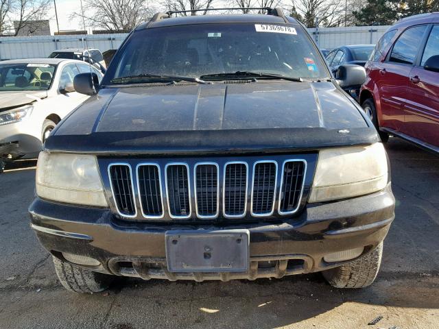 1J4GW58N01C586767 - 2001 JEEP GRAND CHER BLACK photo 9