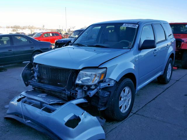 4M2CU91799KJ12731 - 2009 MERCURY MARINER BLUE photo 2