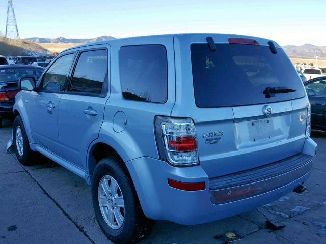 4M2CU91799KJ12731 - 2009 MERCURY MARINER BLUE photo 3