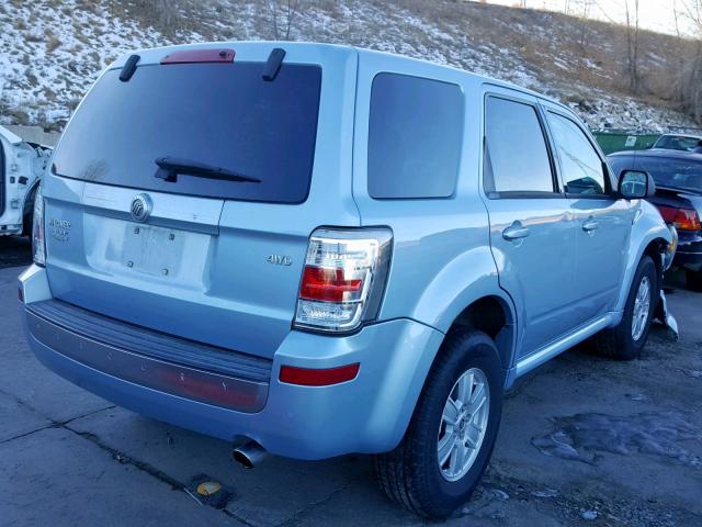 4M2CU91799KJ12731 - 2009 MERCURY MARINER BLUE photo 4