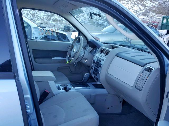 4M2CU91799KJ12731 - 2009 MERCURY MARINER BLUE photo 5