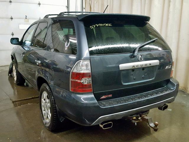 2HNYD18744H533270 - 2004 ACURA MDX TOURIN BLUE photo 3