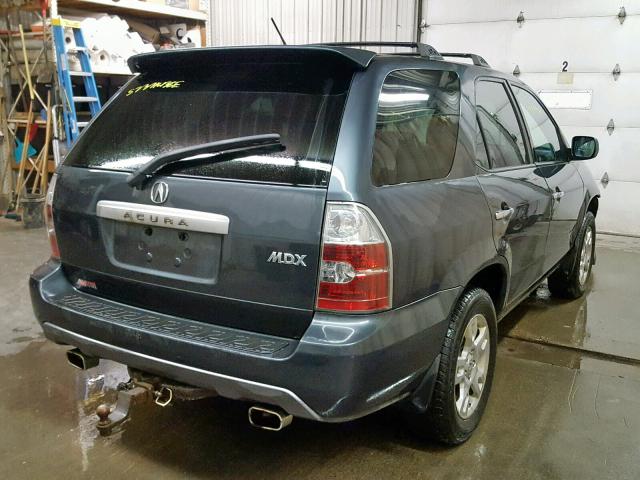 2HNYD18744H533270 - 2004 ACURA MDX TOURIN BLUE photo 4