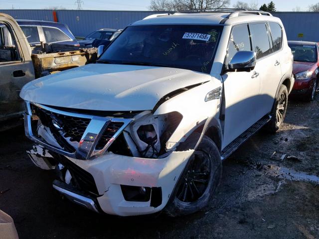 JN8AY2NC7H9512832 - 2017 NISSAN ARMADA SV WHITE photo 2