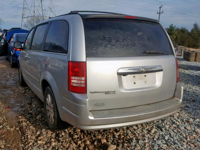 2A8HR54P48R648870 - 2008 CHRYSLER TOWN & COU SILVER photo 3