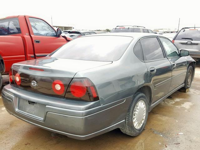 2G1WF52EX49296678 - 2004 CHEVROLET IMPALA CHARCOAL photo 4