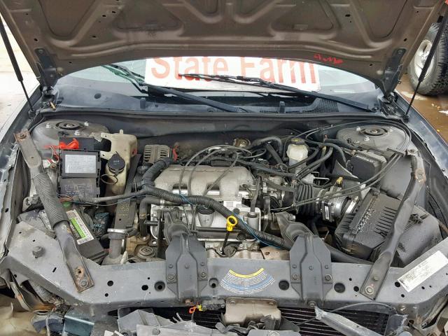 2G1WF52EX49296678 - 2004 CHEVROLET IMPALA CHARCOAL photo 7