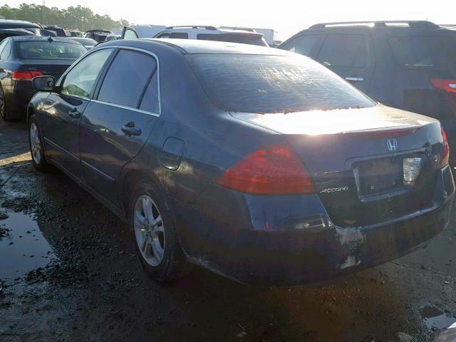 1HGCM56376A087951 - 2006 HONDA ACCORD SE BLUE photo 3