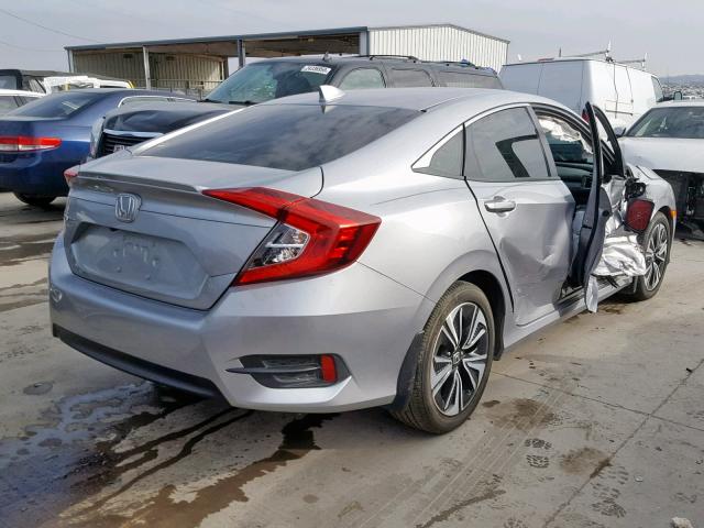 19XFC1F7XGE042947 - 2016 HONDA CIVIC EXL SILVER photo 4