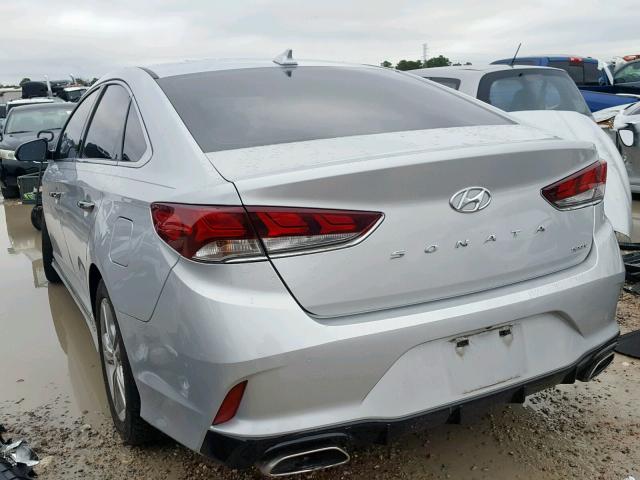 5NPE34AF7JH643814 - 2018 HYUNDAI SONATA SPO SILVER photo 3