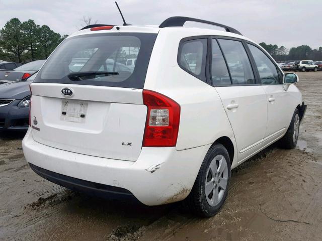 KNAFG528897276384 - 2009 KIA RONDO BASE WHITE photo 4