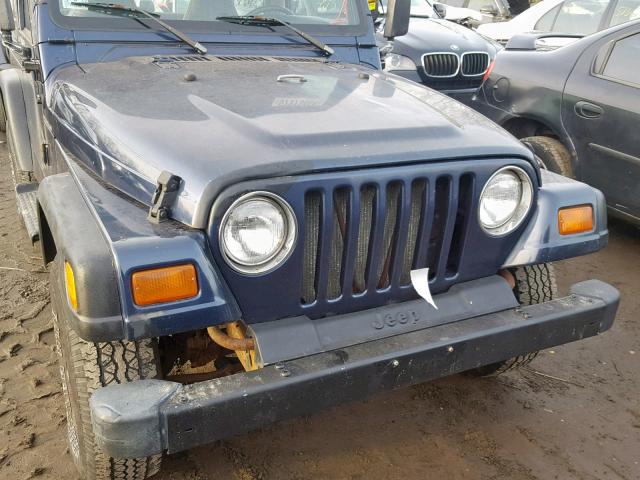 1J4FY29P7VP476978 - 1997 JEEP WRANGLER / BLUE photo 9