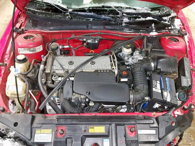 1G1JF12T0W7338720 - 1998 CHEVROLET CAVALIER Z RED photo 7