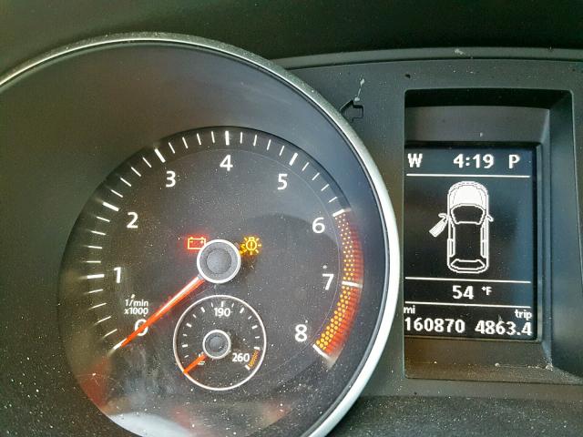 WVWDB7AJ6DW131173 - 2013 VOLKSWAGEN GOLF BLUE photo 8