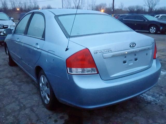 KNAFE121975461876 - 2007 KIA SPECTRA EX BLUE photo 3