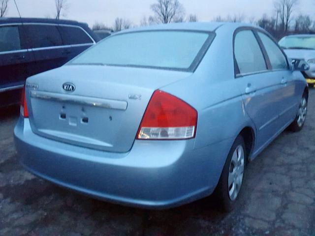 KNAFE121975461876 - 2007 KIA SPECTRA EX BLUE photo 4