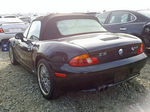 WBACN53441LJ58039 - 2001 BMW Z3 3.0 BLACK photo 3