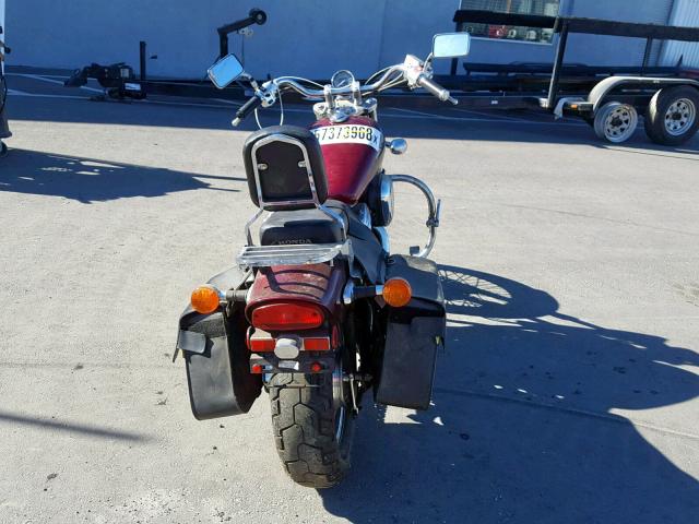 JH2PC21374M504142 - 2004 HONDA VT600 CD BURGUNDY photo 10