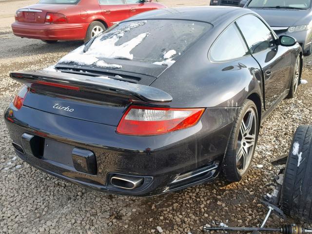 WP0AD29997S783307 - 2007 PORSCHE 911 TURBO BLACK photo 4