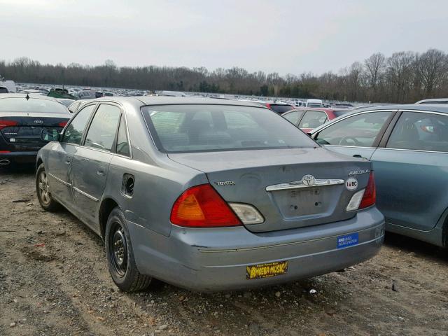 4T1BF28B8YU061251 - 2000 TOYOTA AVALON BLUE photo 3