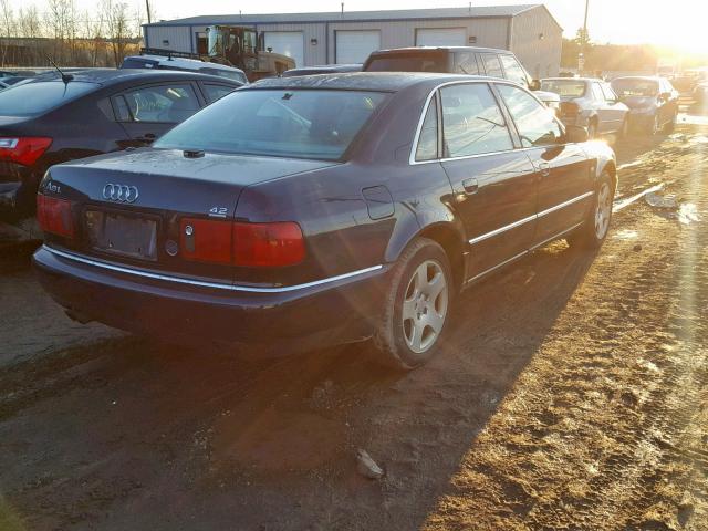 WAUML54D11N011108 - 2001 AUDI A8 L QUATT BLUE photo 4