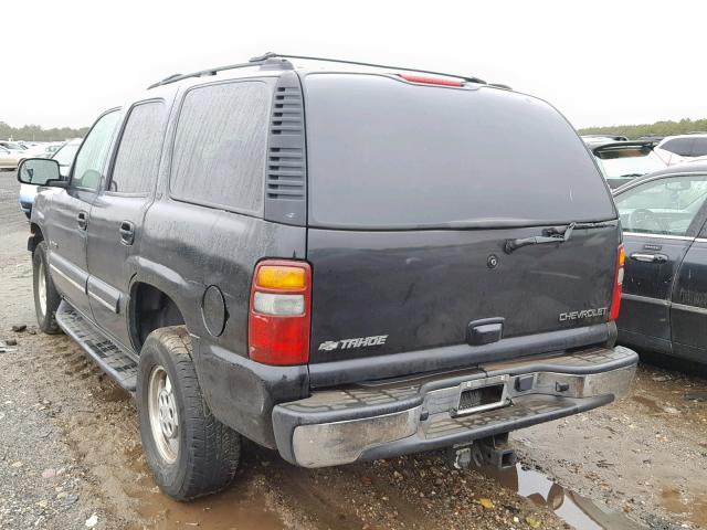 1GNEK13T73J166551 - 2003 CHEVROLET TAHOE BLACK photo 3