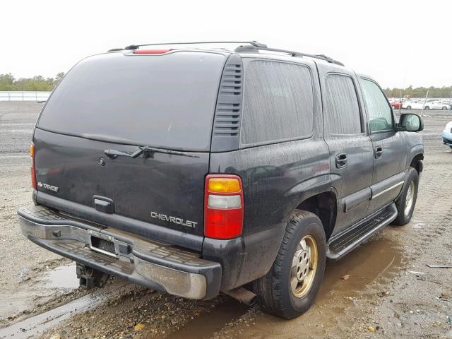 1GNEK13T73J166551 - 2003 CHEVROLET TAHOE BLACK photo 4