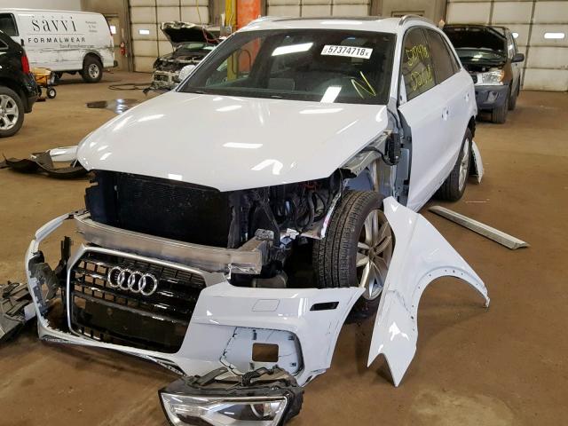 WA1EFCFS3GR018037 - 2016 AUDI Q3 PREMIUM WHITE photo 2