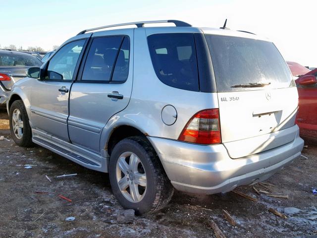 4JGAB57EX5A568704 - 2005 MERCEDES-BENZ ML 350 GRAY photo 3