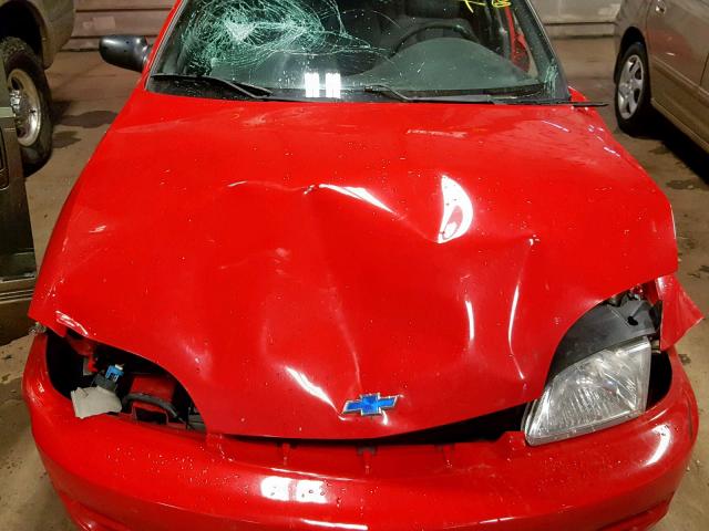 1G1JC524617262678 - 2001 CHEVROLET CAVALIER B RED photo 7