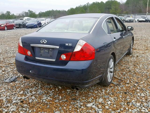 JNKAY01E36M110855 - 2006 INFINITI M35 BASE BLUE photo 4