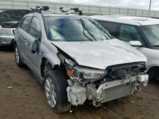 4A4AP3AUXEE017684 - 2014 MITSUBISHI OUTLANDER SILVER photo 1