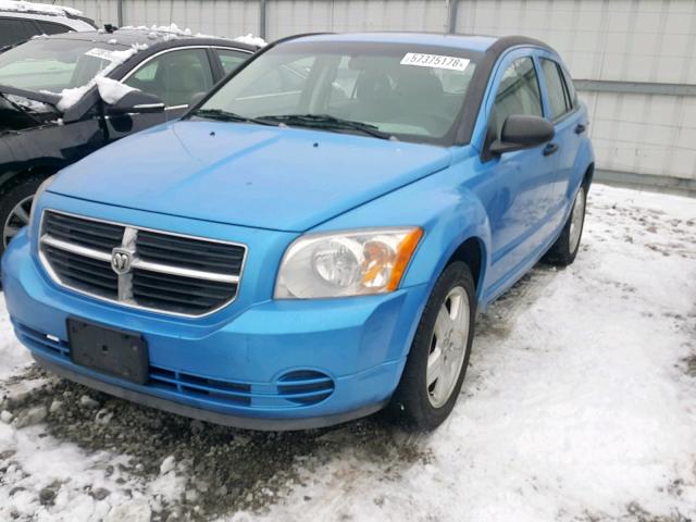 1B3HB48B18D510146 - 2008 DODGE CALIBER SX BLUE photo 2