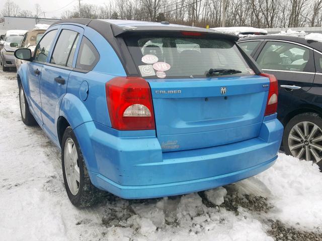 1B3HB48B18D510146 - 2008 DODGE CALIBER SX BLUE photo 3