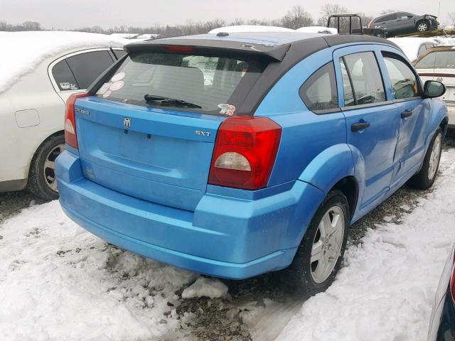 1B3HB48B18D510146 - 2008 DODGE CALIBER SX BLUE photo 4