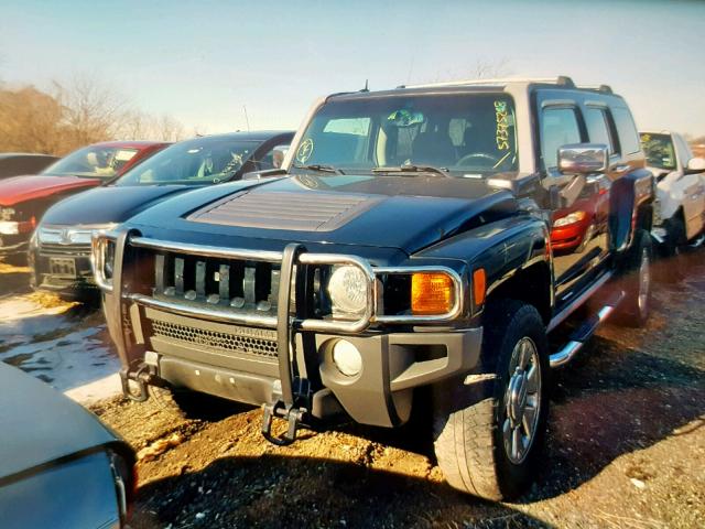 5GTDN13E378202190 - 2007 HUMMER H3 BLACK photo 2