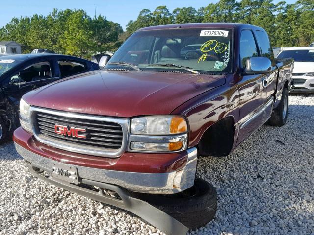 2GTEC19V4Y1186093 - 2000 GMC NEW SIERRA MAROON photo 2