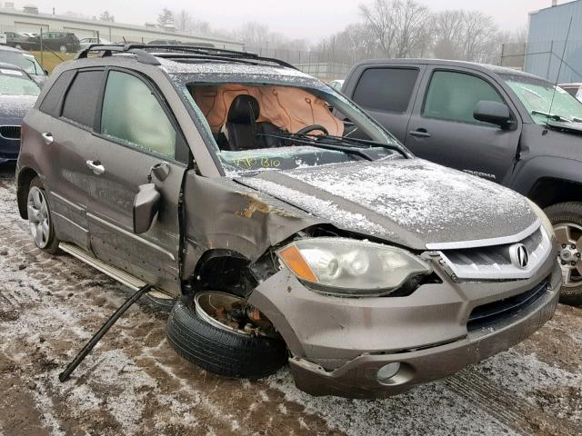 5J8TB18267A006863 - 2007 ACURA RDX GRAY photo 1