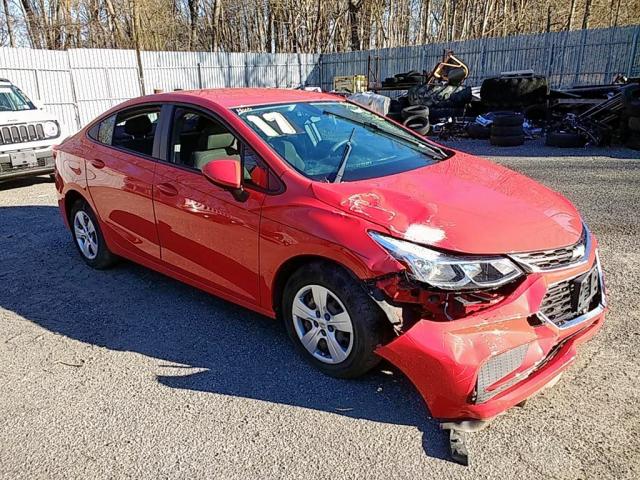 1G1BC5SM2H7126966 - 2017 CHEVROLET CRUZE LS RED photo 1