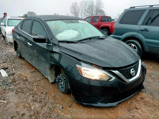 3N1AB7AP3HY246967 - 2017 NISSAN SENTRA S BLACK photo 1