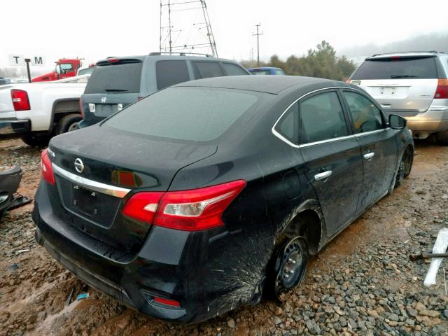 3N1AB7AP3HY246967 - 2017 NISSAN SENTRA S BLACK photo 4