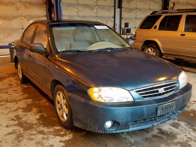 KNAFB121435261054 - 2003 KIA SPECTRA BA GREEN photo 1