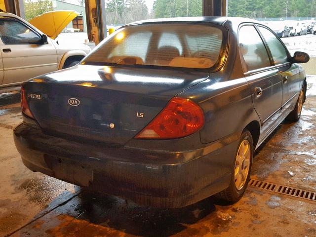 KNAFB121435261054 - 2003 KIA SPECTRA BA GREEN photo 4