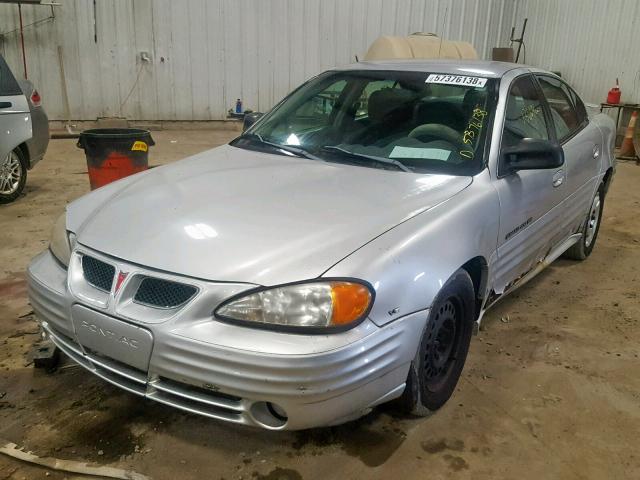 1G2NF52E41M623176 - 2001 PONTIAC GRAND AM S SILVER photo 2