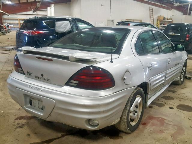 1G2NF52E41M623176 - 2001 PONTIAC GRAND AM S SILVER photo 4