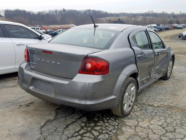 1B3BD4FB2BN572479 - 2011 DODGE AVENGER EX CHARCOAL photo 4