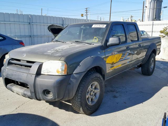 1N6ED29X53C465962 - 2003 NISSAN FRONTIER C GREEN photo 2