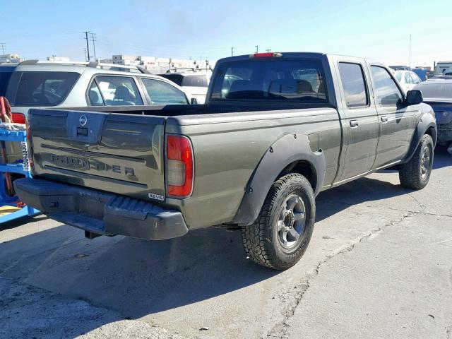 1N6ED29X53C465962 - 2003 NISSAN FRONTIER C GREEN photo 4